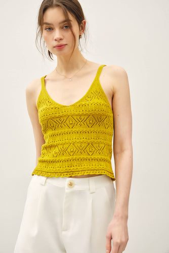 CROCHET KNIT TANK