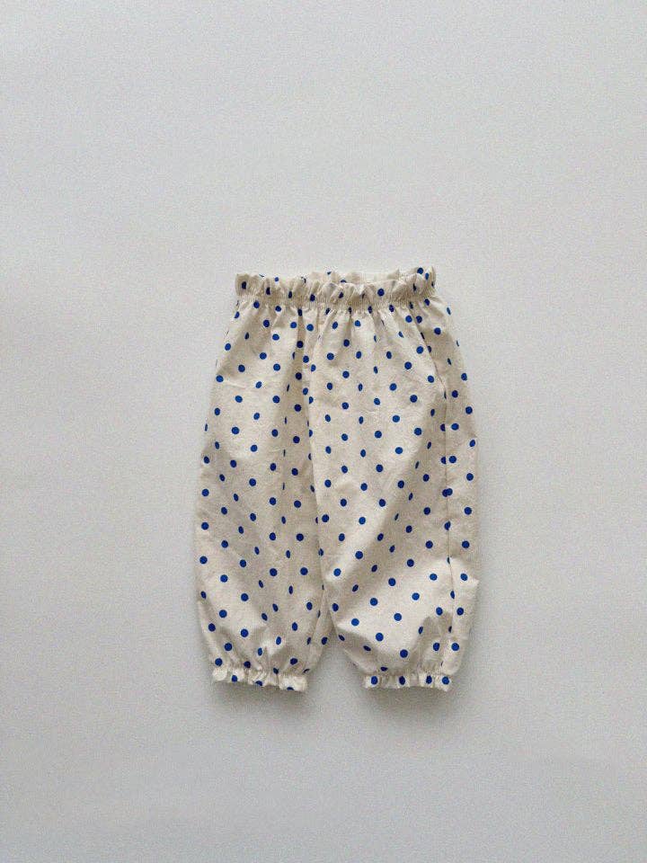 Unisex Polka Dots Plaid Printed Pants