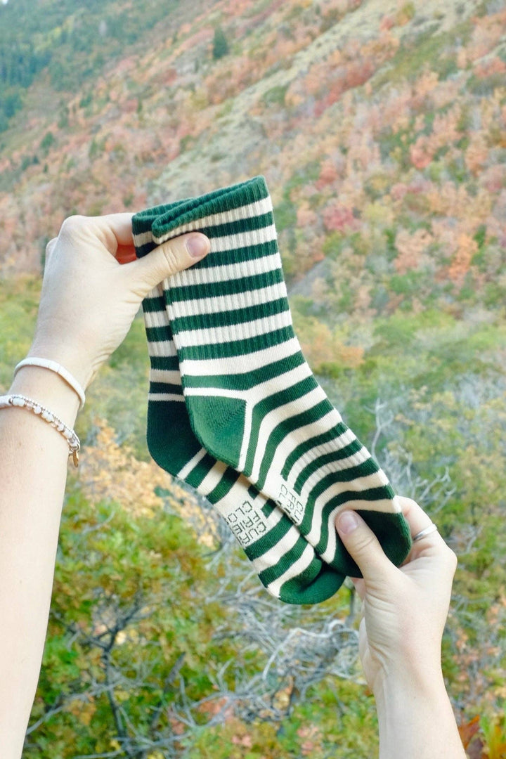 Retro Ribbed Striped Socks Spring time