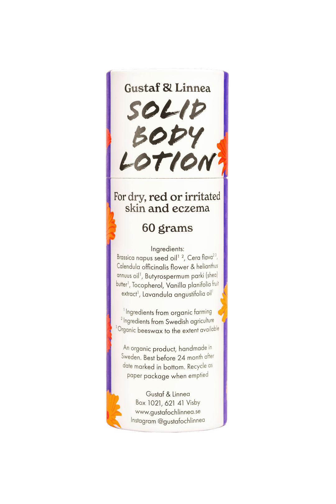 Solid body lotion with Calendula - English version
