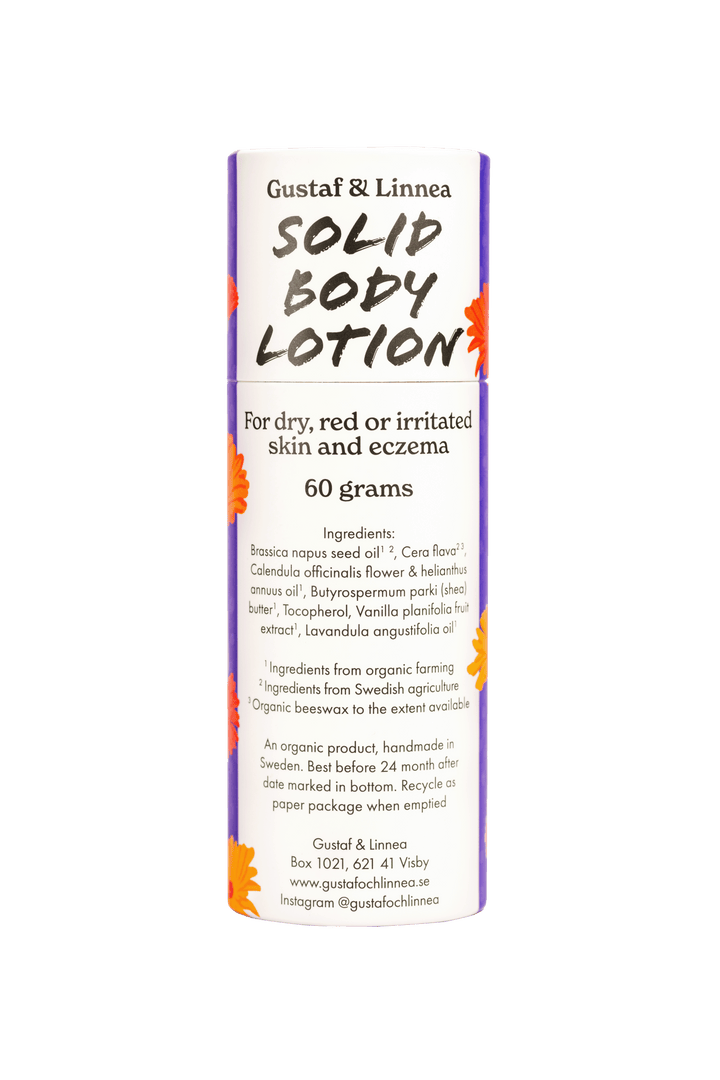 Solid body lotion with Calendula - English version