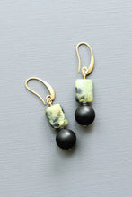 Load image into Gallery viewer, LEXE14 Green jasper earrings