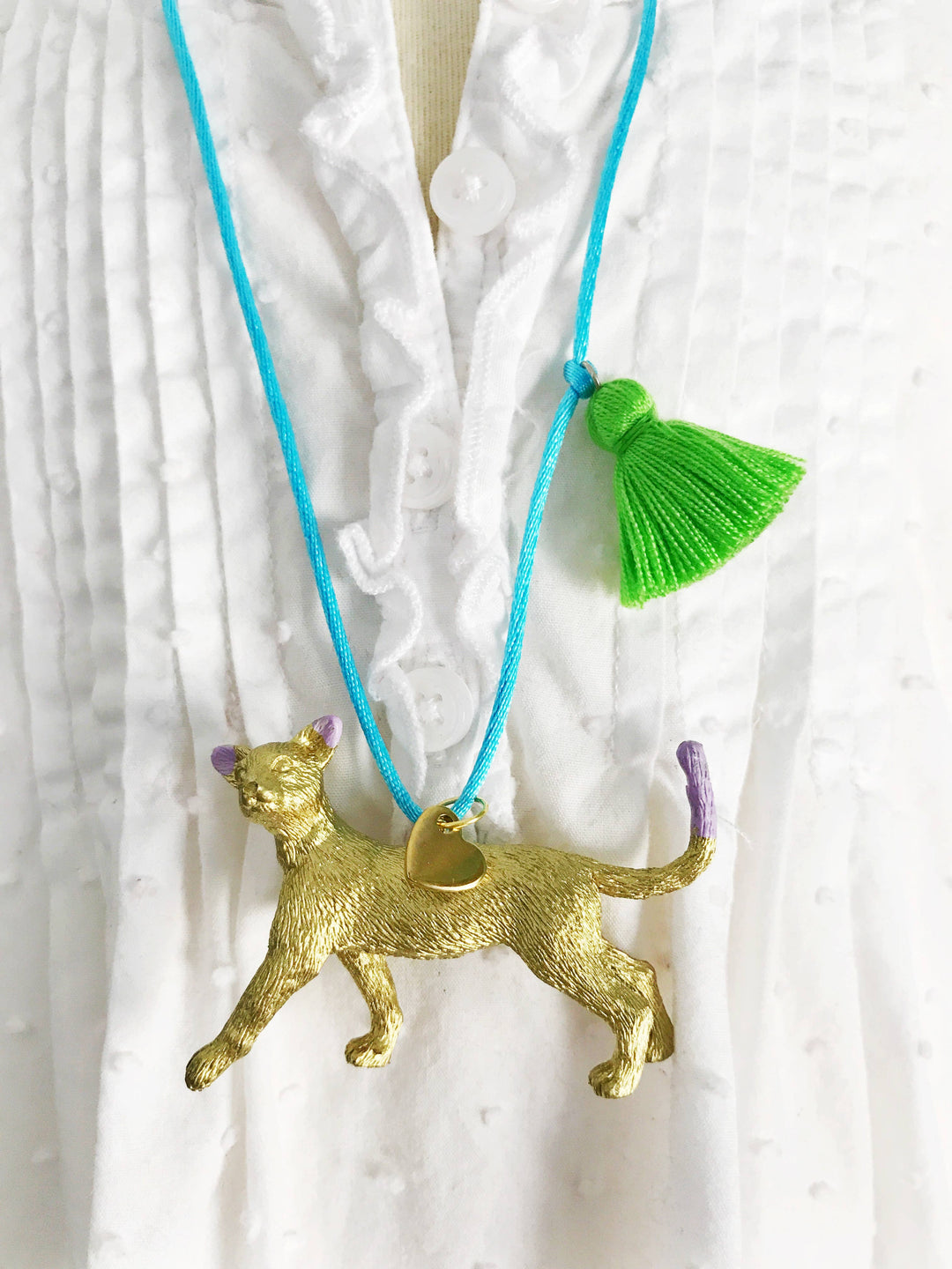 Cat Tassel Necklace