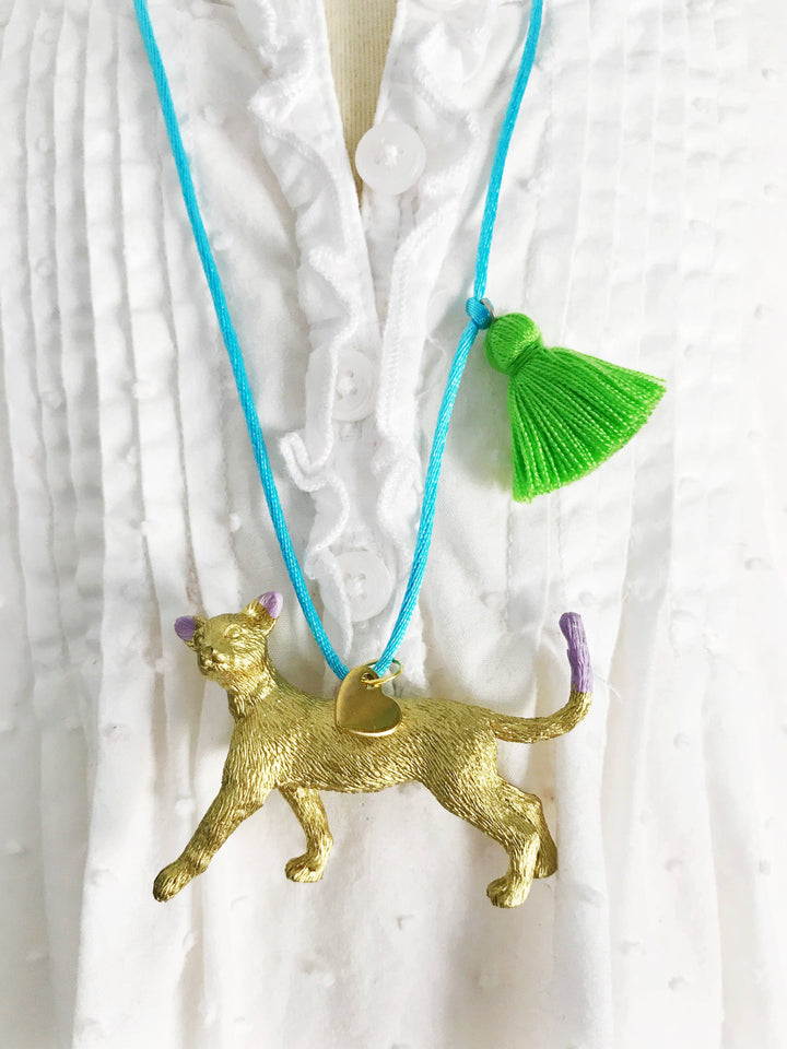 Cat Tassel Necklace