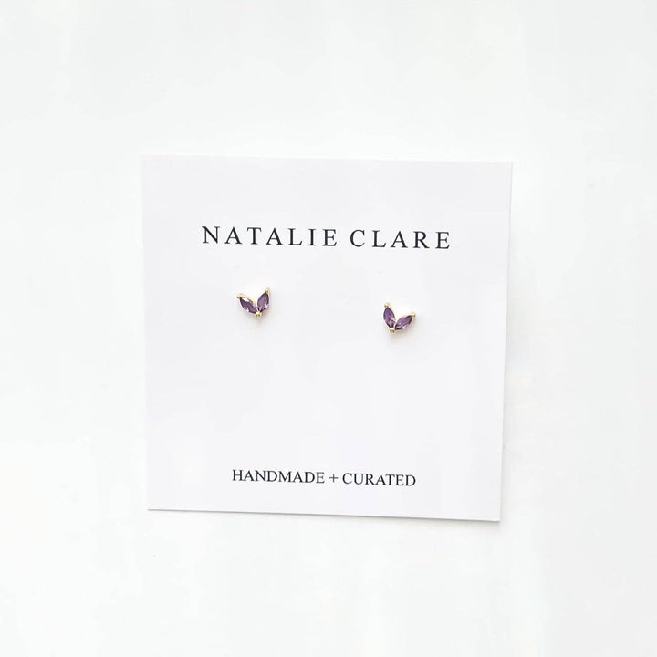 Lilac Winged Earrings NC89