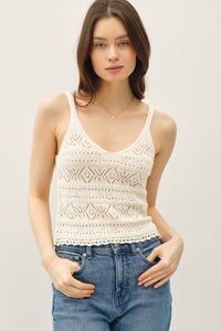 CROCHET KNIT TANK