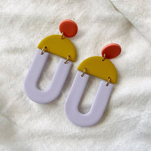 Load image into Gallery viewer, Billie | Blocky Geometric Polymer Clay Earrings