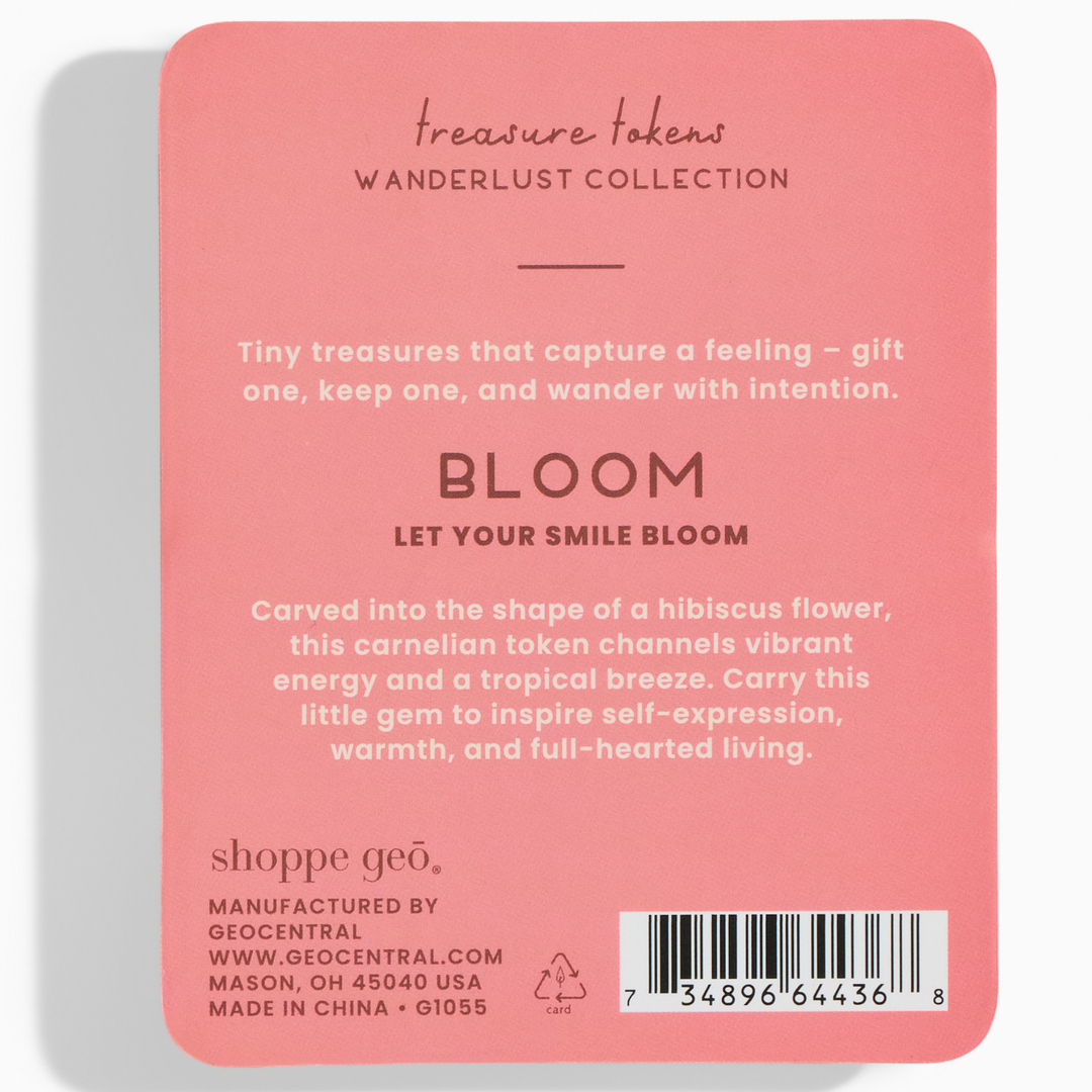 Carnelian Crystal Hibiscus | Treasure Tokens: Bloom