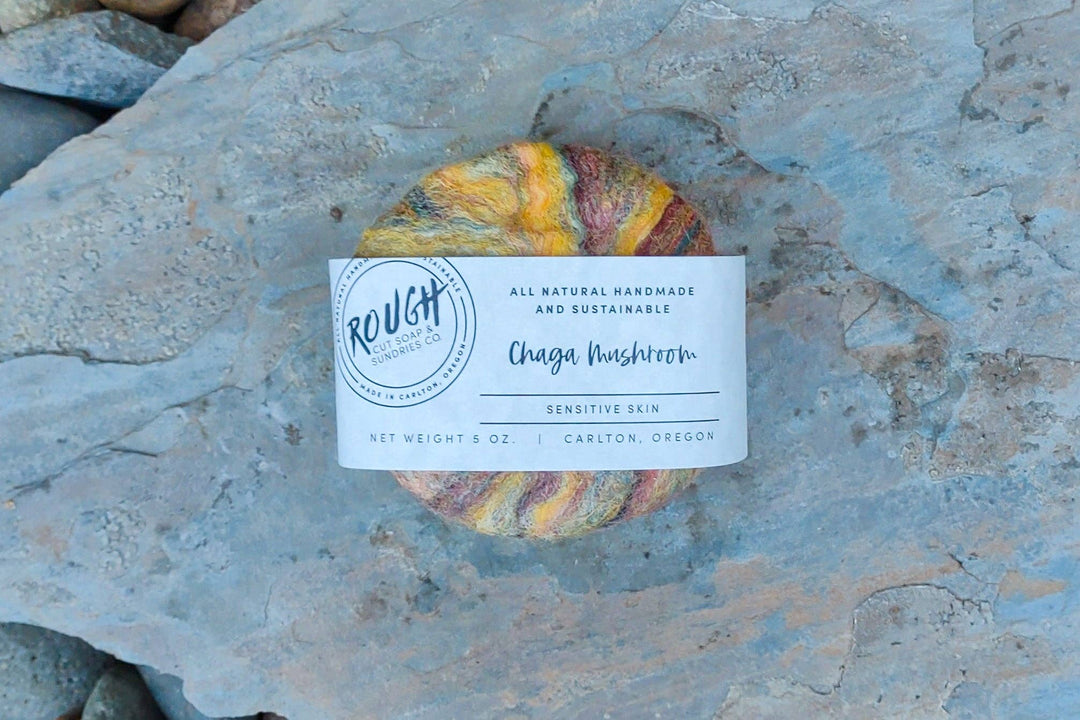 Felted Handcrafted Artisan Rough Cut Soap