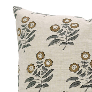 Stylish Block Print Linen Blend Cushion Cover - Neha FB06