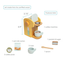 Load image into Gallery viewer, Barista in Training Wooden Coffee Set, Developmental Toys