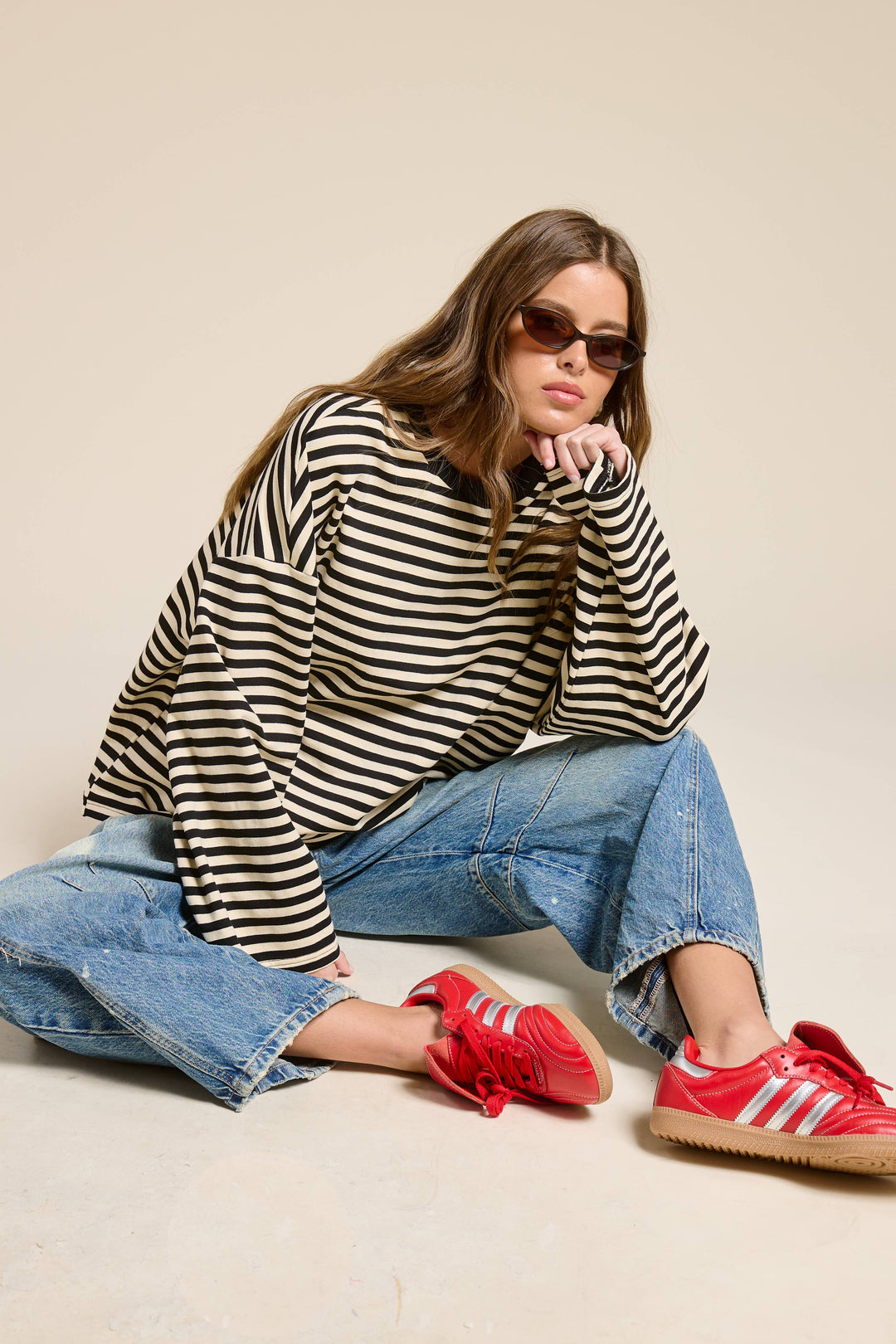 Striped Terry Top MOS23