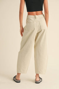 P2891   WASHED BARREL PANTS