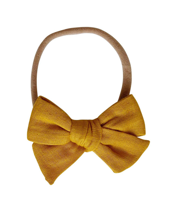 Golden Double Gauze  - Baby Mess Bow