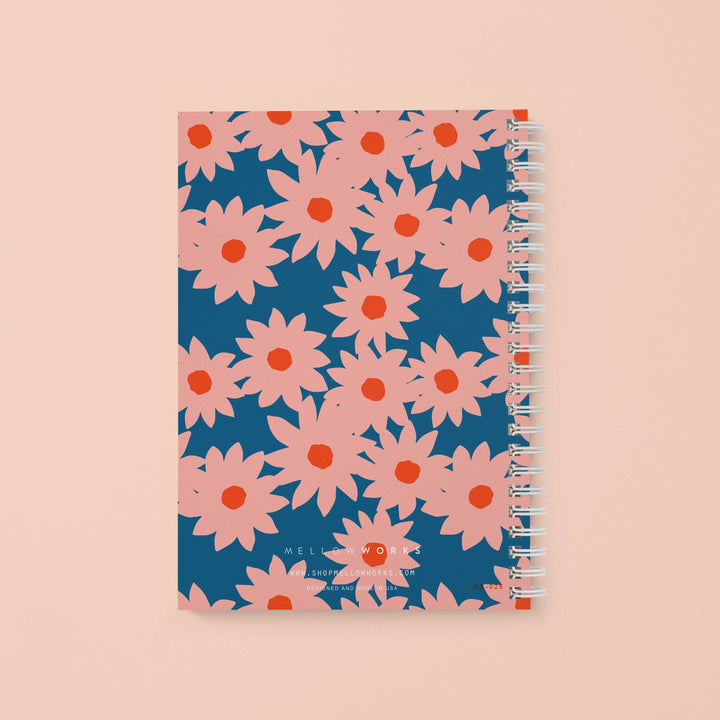MODERN FLOWERS SPIRAL NOTEBOOK - Blank Pages MW54