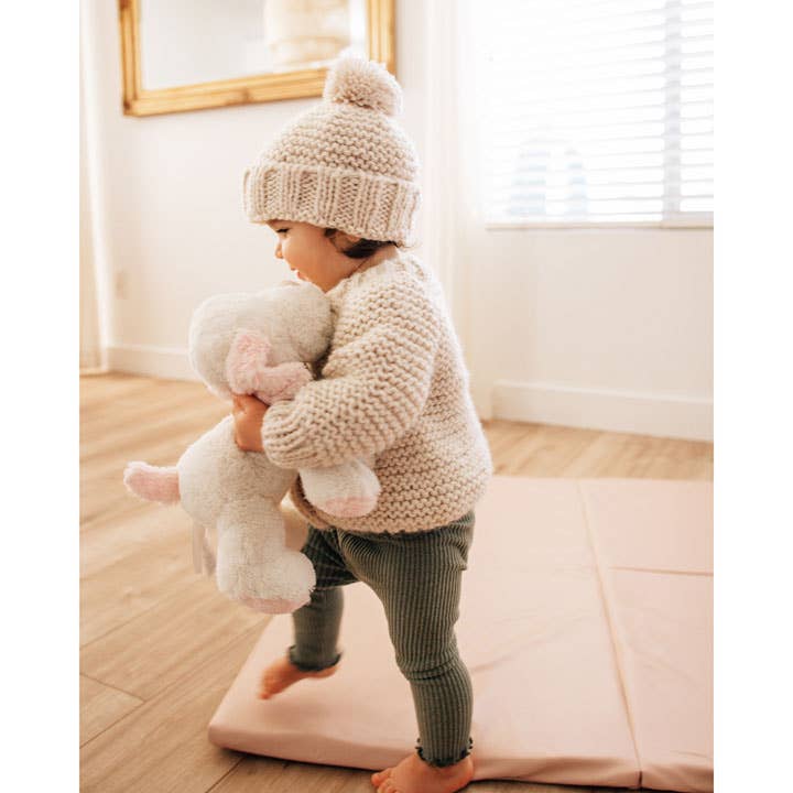 Natural Garter Stitch Cardigan Sweater Baby &amp; Toddler