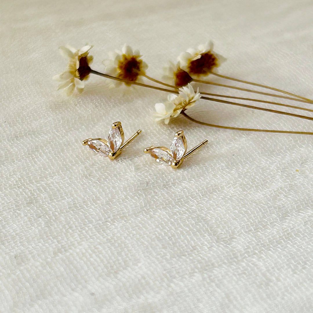 CZ Double Marquise Studs KT31