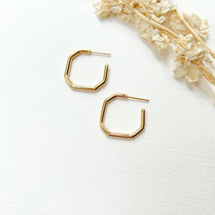 Skinny Geometric Hoops KT16