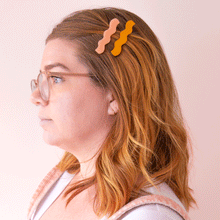 Load image into Gallery viewer, Wavy Hair Clips | Pink Mango