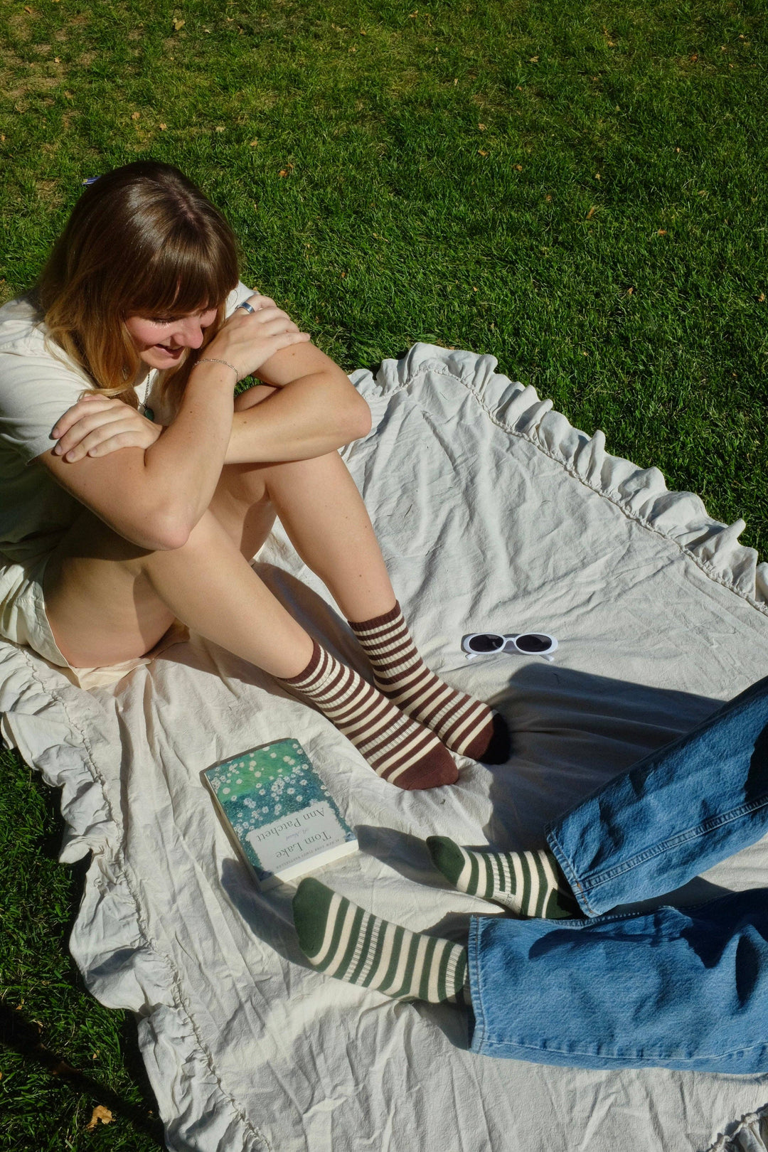 Retro Ribbed Striped Socks Spring time