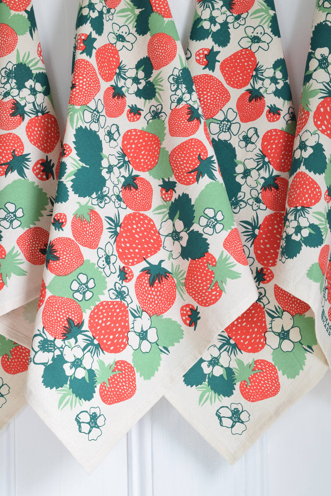 Organic Cotton Strawberry Napkins - 20" x 20" - Set of 4 HH768