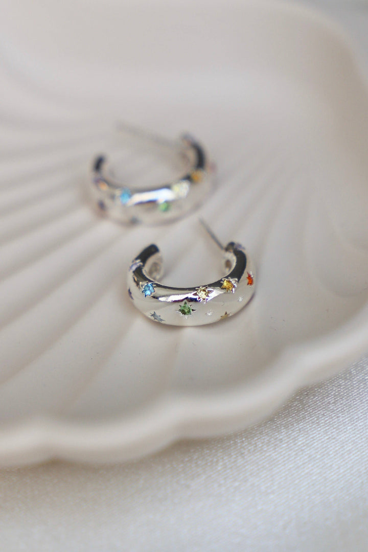 PENNY CZ STAR HOOP KW86