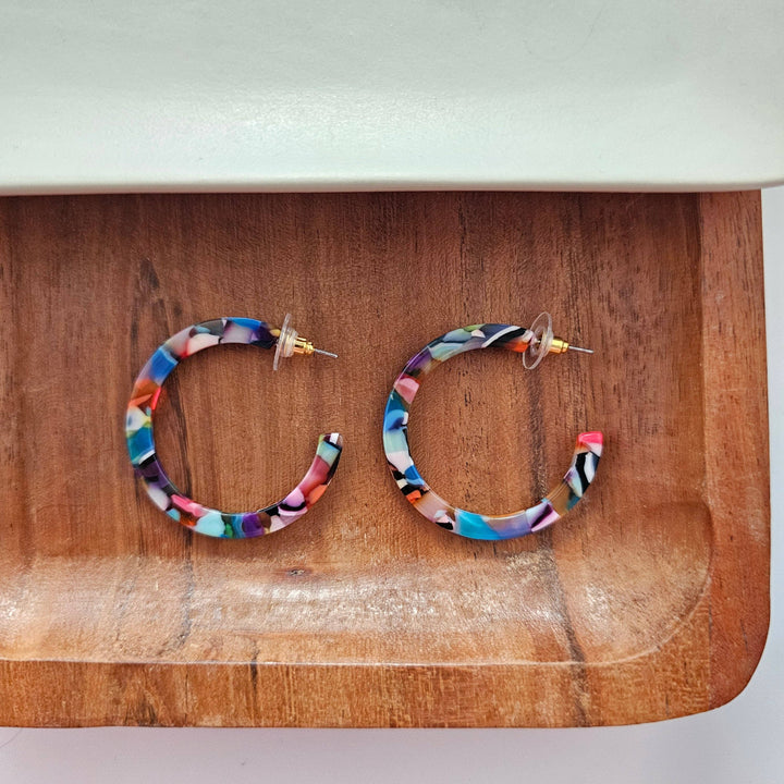 Camy Hoops - Fiesta // Earrings, Jewelry, Gifts, Best Seller SS523