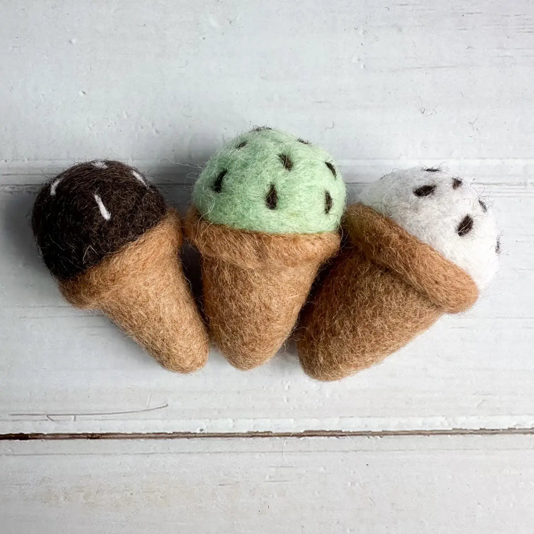 Mini Felt Summer Ice Cream Cone