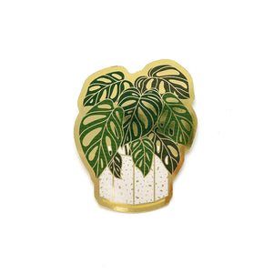 Plant Sticker | Luxe Metallic Gold Sticker