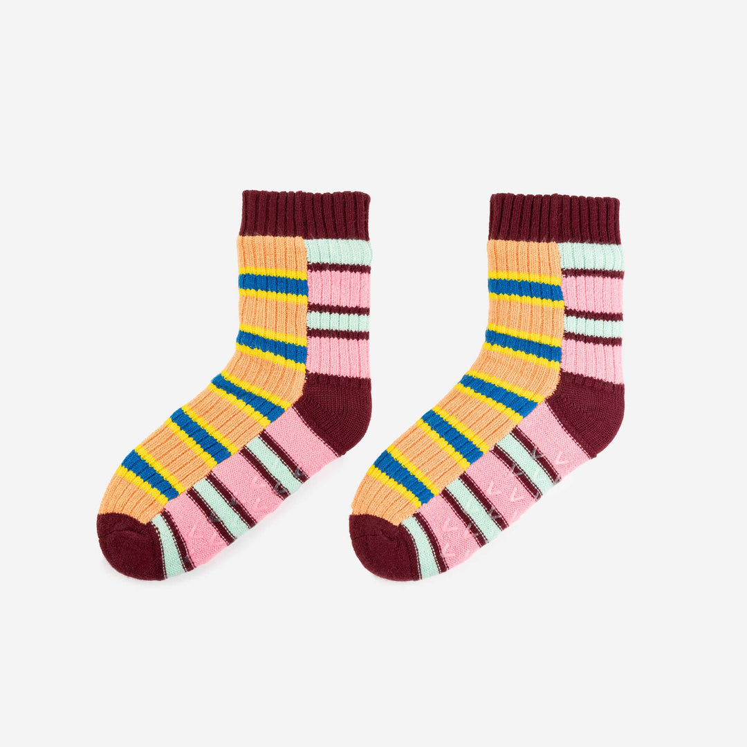 Zipper Stripe House Socks VR979