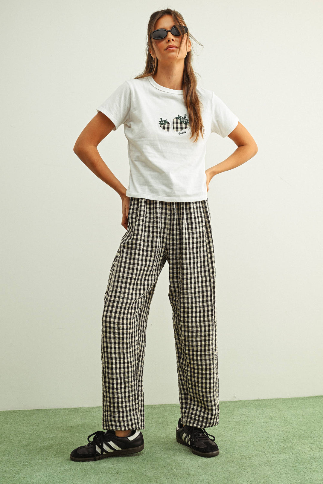 GINGHAM PANTS MM861