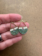 Load image into Gallery viewer, Beaded Arch Earrings - Mermaid 41504