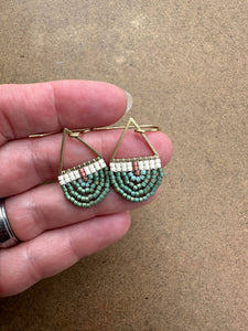 Beaded Arch Earrings - Mermaid 41504