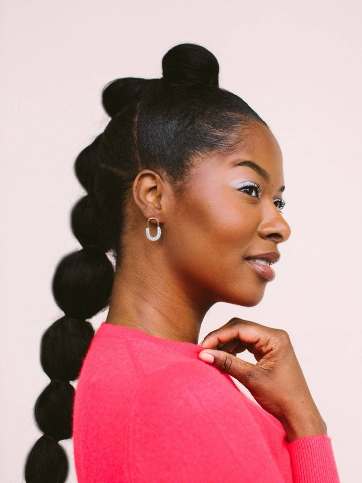 Mini Macramé Link Earrings 22W