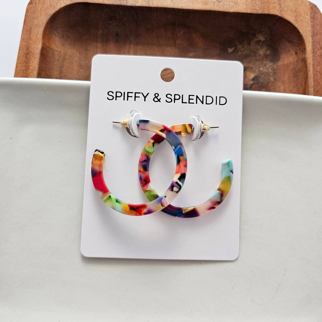 Camy Hoops - Fiesta // Earrings, Jewelry, Gifts, Best Seller SS523