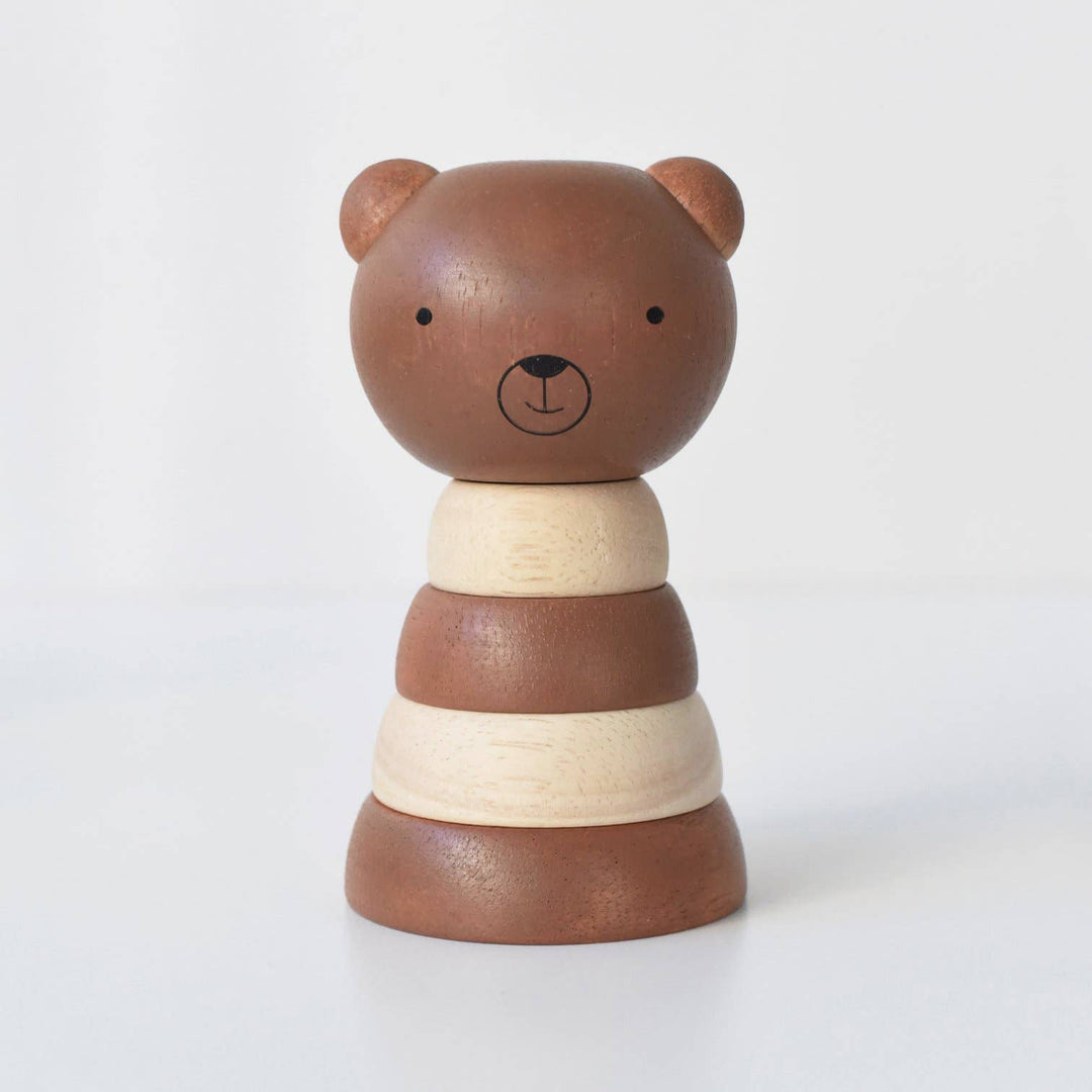 Wooden Ring Stacker - Bear