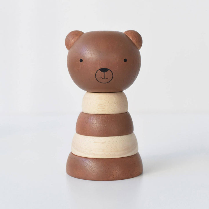 Wooden Ring Stacker - Bear