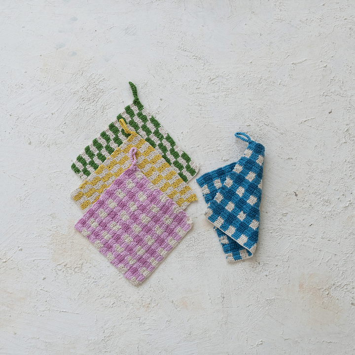 Cotton Crocheted Pot Holder