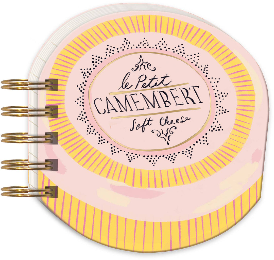 Sip &amp; Savor Camembert Spiral Notepad