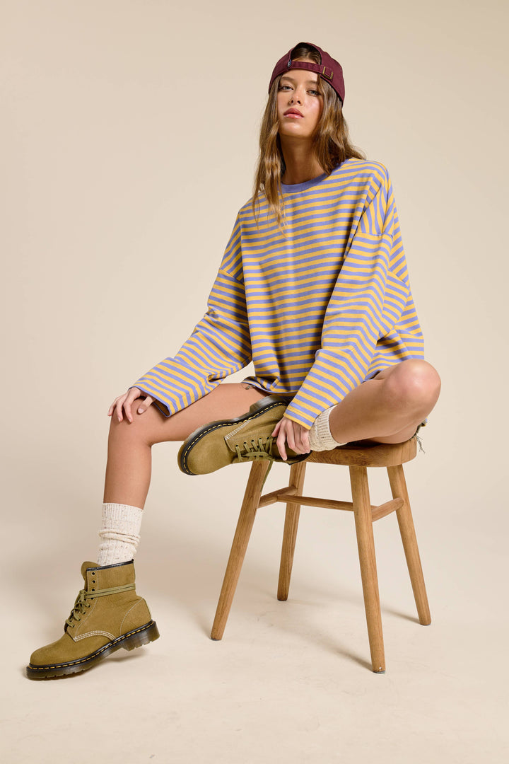 Striped Terry Top MOS23