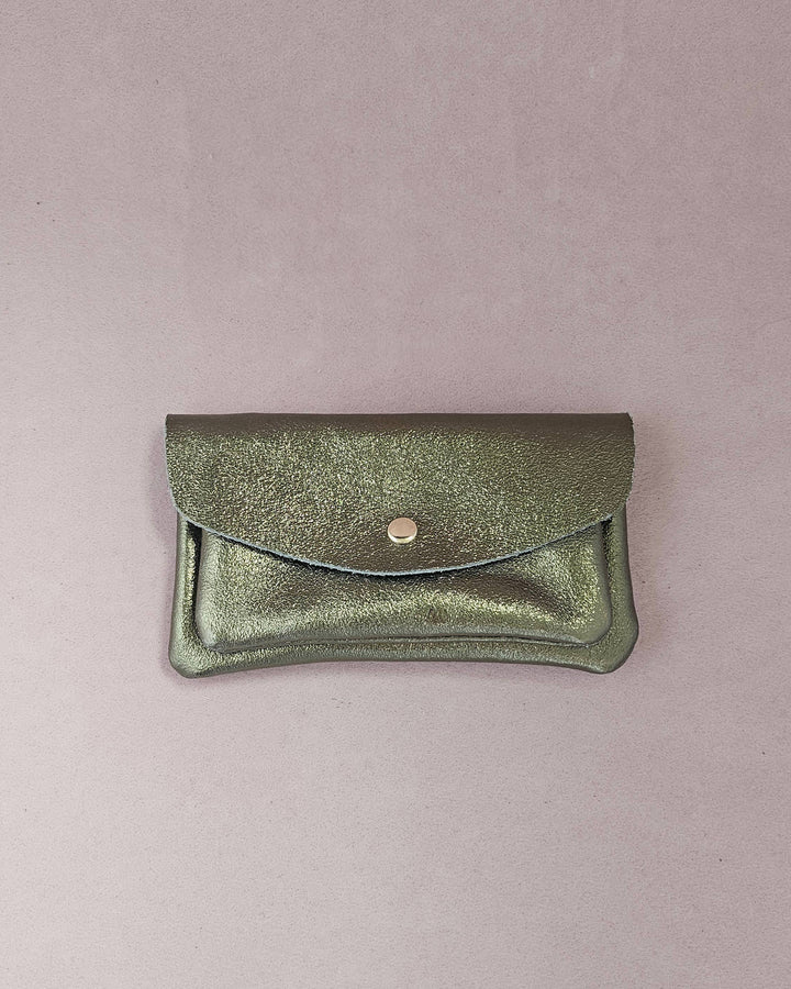 Kangaroo double pocket leather wallet Sky RM37
