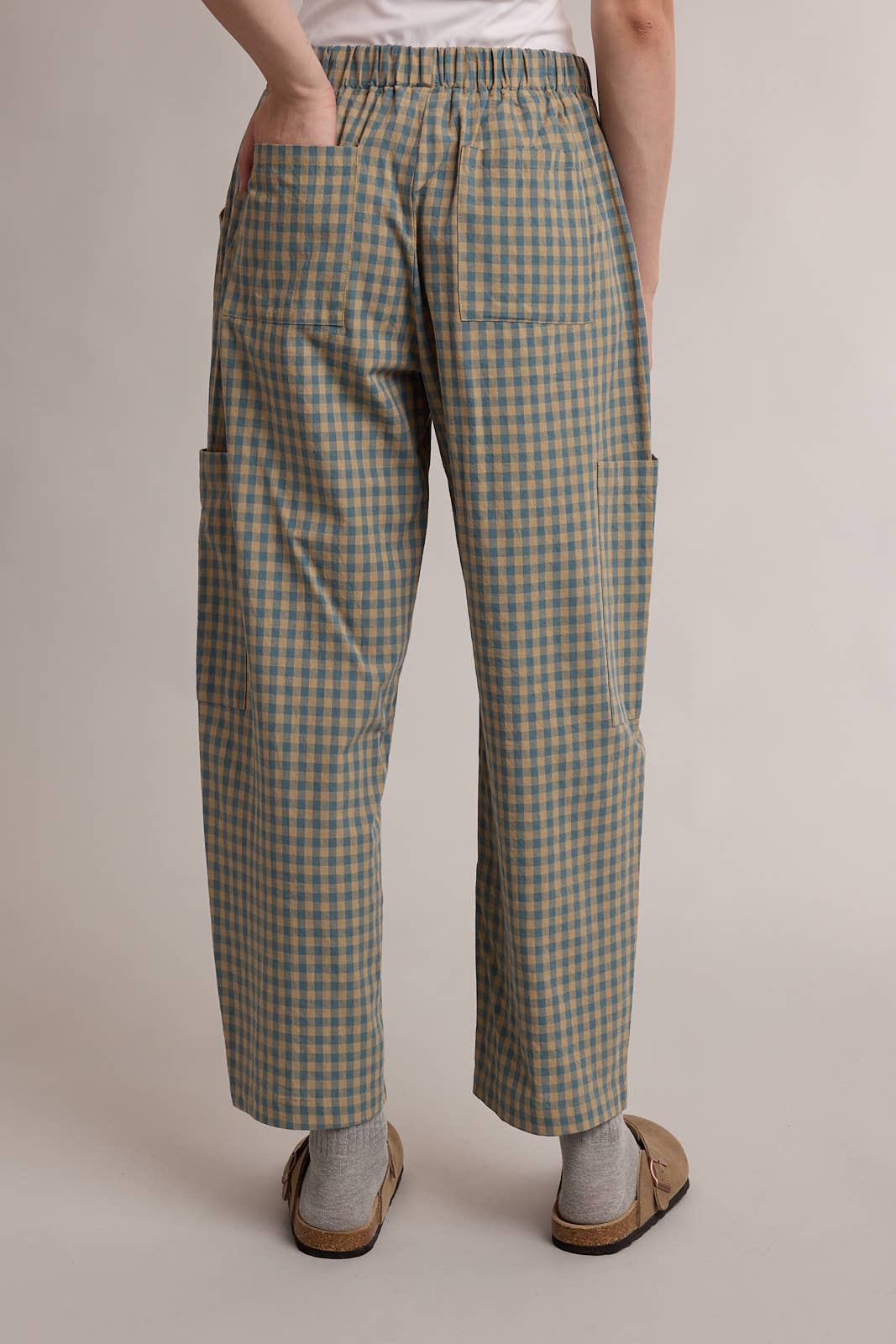 PLAID PATCH POCKET PANTS / WL26