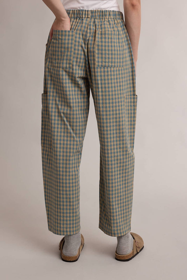 PLAID PATCH POCKET PANTS / WL26