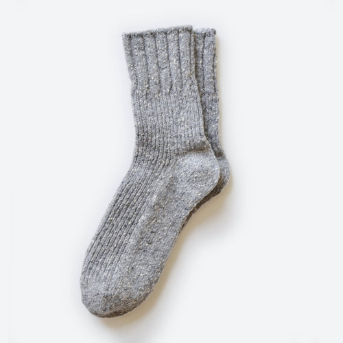 Light Grey Wool Jumper Women's Socks