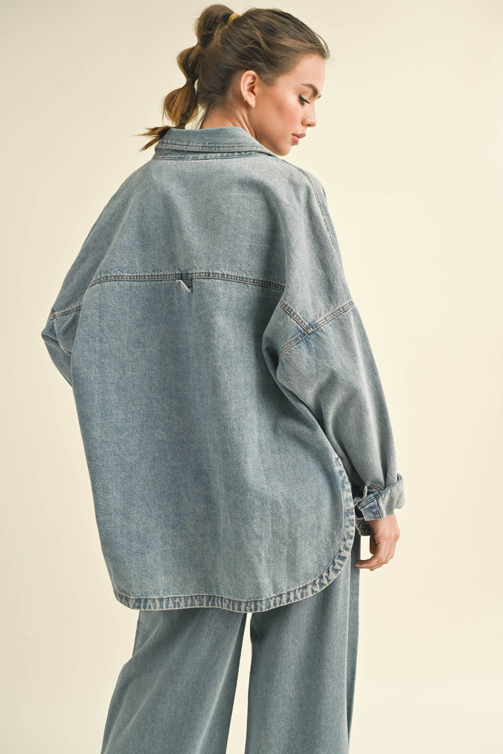 DENIM SHACKET J3037