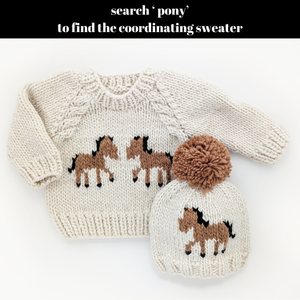 Pony Beanie Hat for Baby & Kids