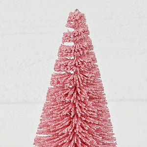 M32703-10inH Macaron theme bottle brush tree-Pink