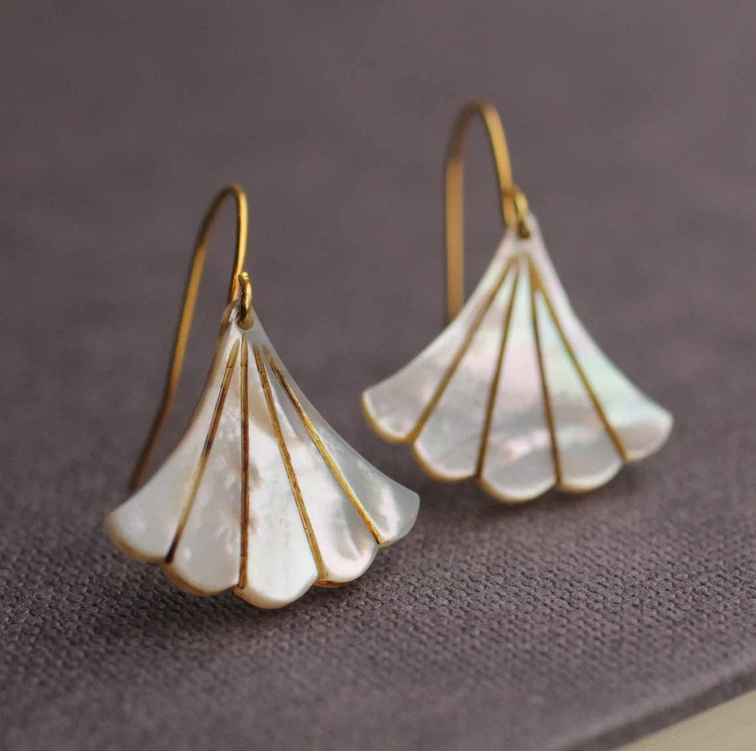 Mother of Pearl Art Deco Earrings SP09