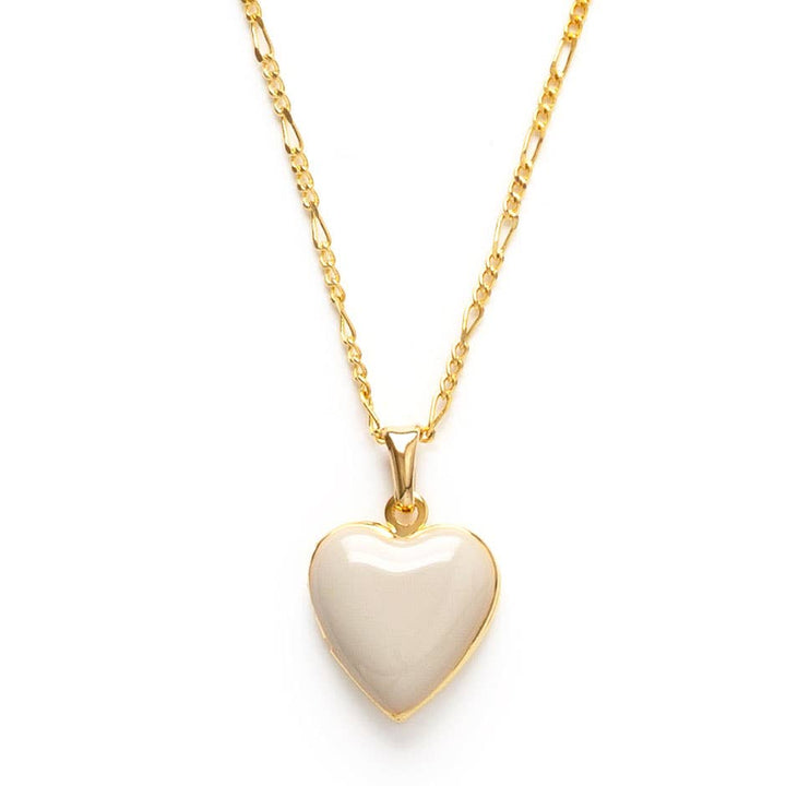 Large Enamel Heart Locket AM323