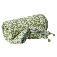 Load image into Gallery viewer, Flowers print Sofa Cover Jaya Vert